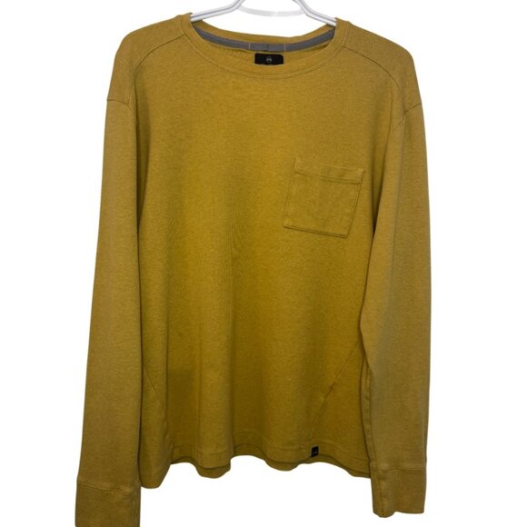 Wind River Outfitting yellow long sleeve crew neck sweater size L - Picture 1 of 7
